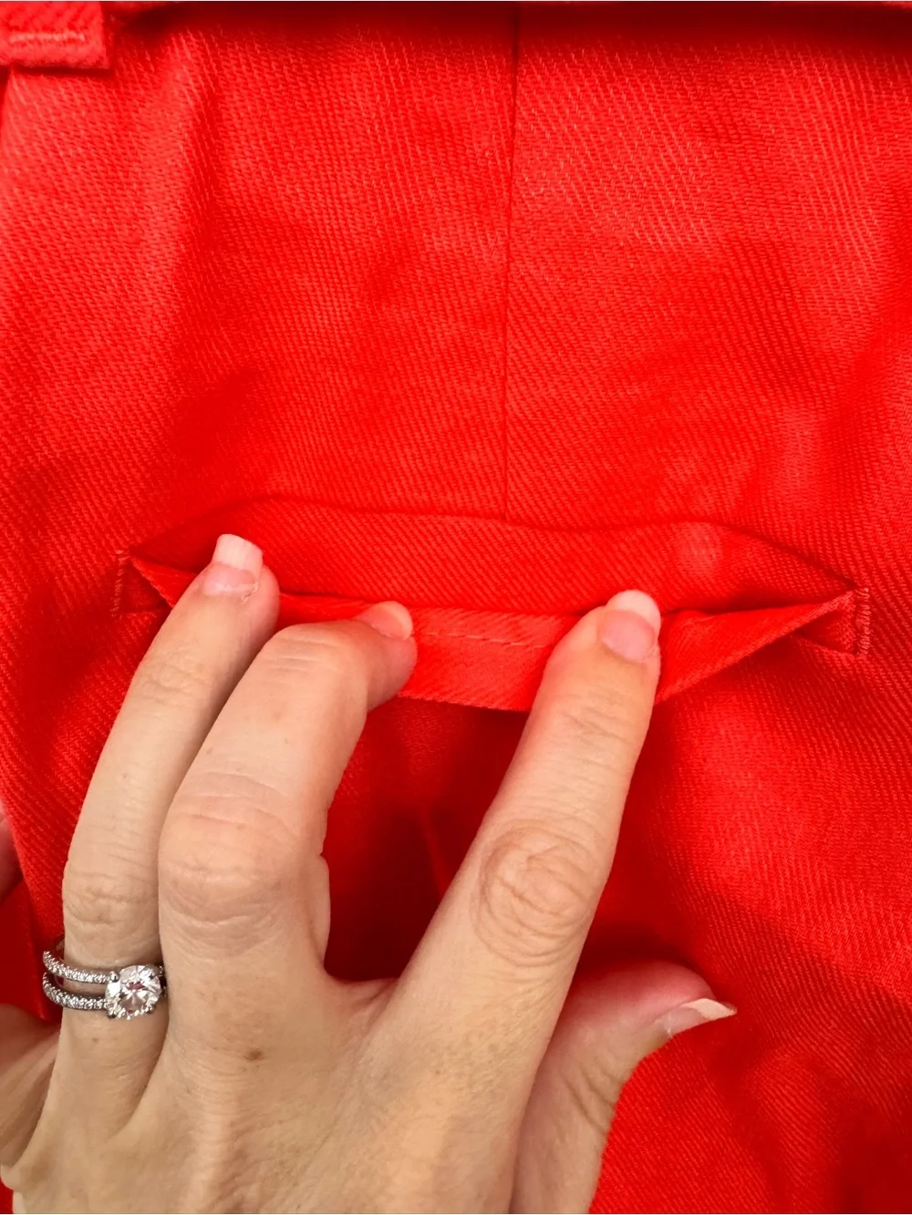 NWOT Banana Republic Coral Orange Linen Blend Paperbag Wide Leg Pants Size 2